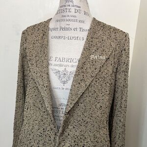 Kasper Women's Tweed Silk Blend Elegant Jacket rayon/silk blend - beautiful! S12
